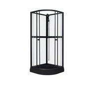 Dusjkabinett Aurora Black - 90 x 90 x 195 cm