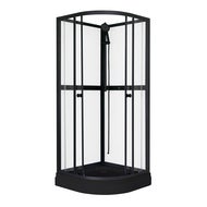 Dusjkabinett Aurora Black - 90 x 90 x 195 cm