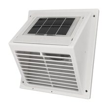 Ventilator soldrevet Minivent med integrert solpanel - hvit